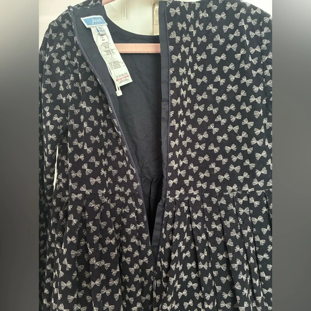 Jacadi Paris 8A Dark Navy Bow Dress - Picture 8 of 11